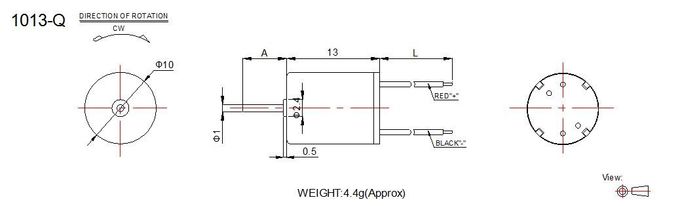 Elektronische Producten 12 Volt gelijkstroom-Motor Hoge Torsie met 10mm Goedgekeurde Diameter RoHS