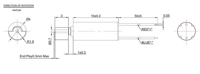 van de Trillingsmotor van 1.5v 3v Mini de Trillingsmotor/4mm voor Slimme Elektronische Producten