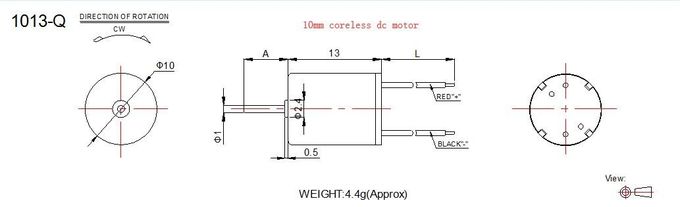 12 volt Hoge Torsiemotor 10mm Diameter 13mm Lengte voor Smart Hometoestel